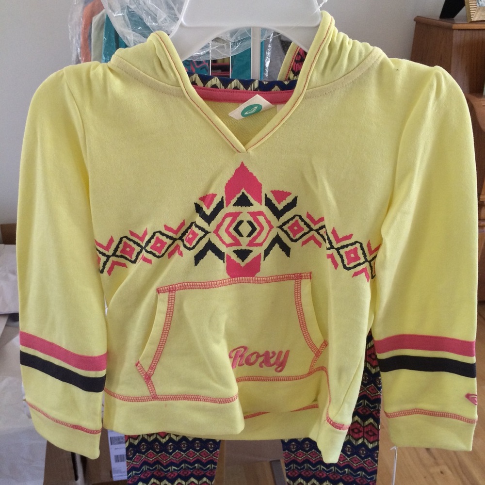 Roxy Girl Sweatshirt/Leggings Set, 6